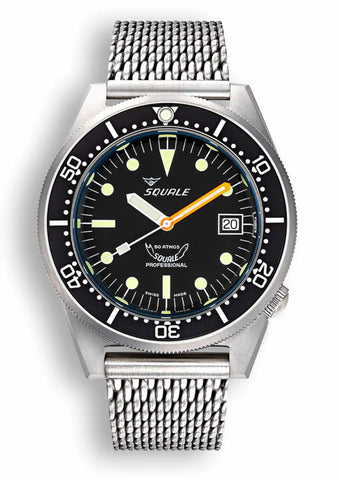 Squale 1521 Black Blasted 1521BKBL