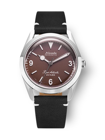 Nivada Grenchen Antarctic 3.6.9 Brown No Vintage White Lume 32040A