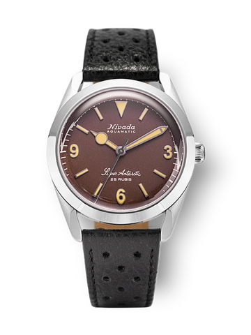 Nivada Grenchen Antarctic 3.6.9 Brown No Vintage Beige Lume 32041A
