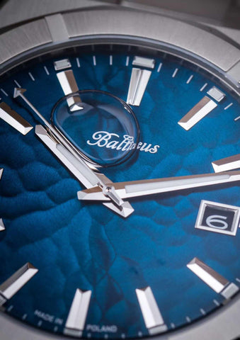 Balticus Stardust Silver Date - Hammered Bubble Blue