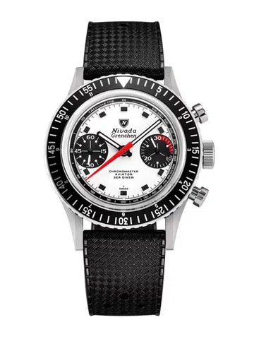 Nivada Grenchen Chronomaster Paul Newman Inter Bezel 86054M - Stahlboden