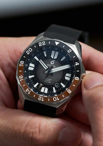 Boldr Odyssey 44 Freediver GMT Black-Brown