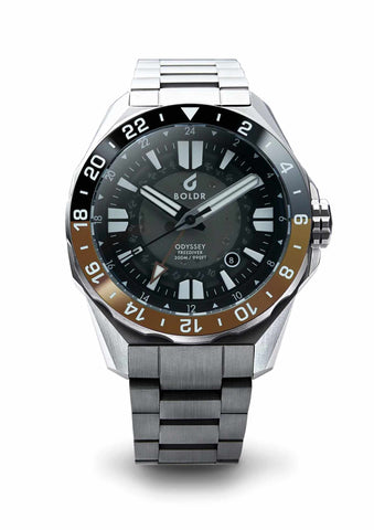 Boldr Odyssey 44 Freediver GMT Black-Brown