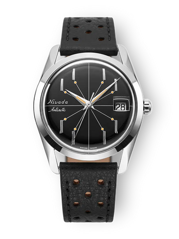 Nivada Grenchen Antarctic Spider 35mm Black - With Date 35011M17