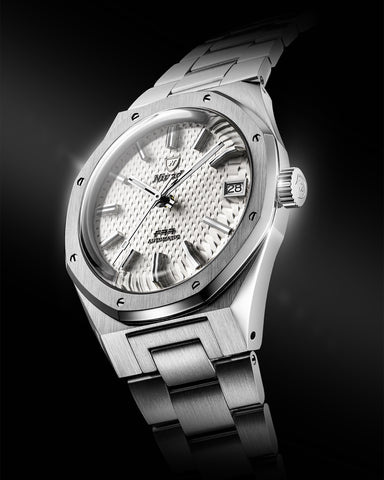 Nivada Grenchen F77 MK 2 White Date 69014A77