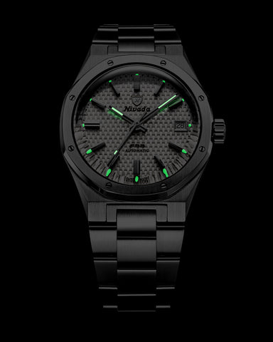 Nivada Grenchen F77 MK 2 White Date 69014A77