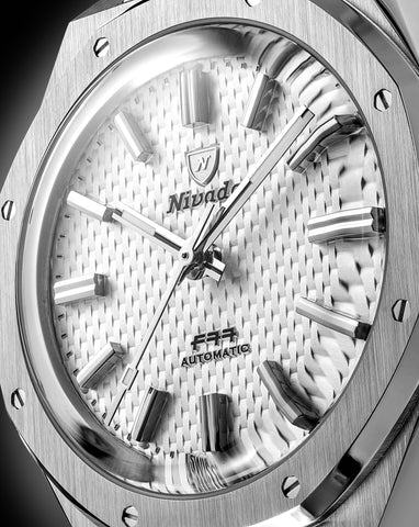 Nivada Grenchen F77 MK 2 White NoDate 68046A77