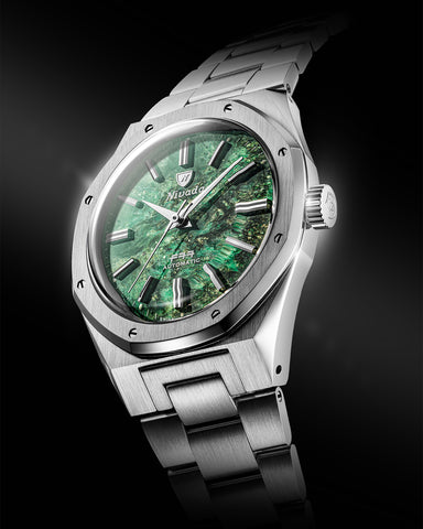 Nivada Grenchen F77 MK 2 Green Aventurine 68053A77