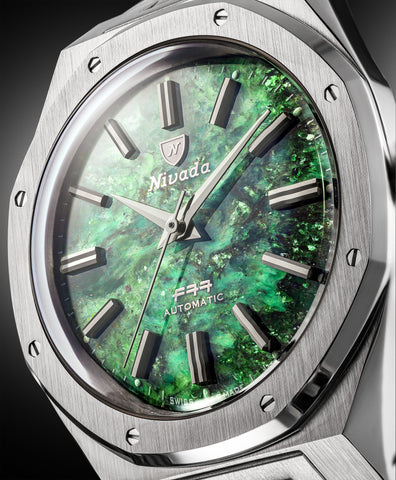 Nivada Grenchen F77 MK 2 Green Aventurine 68053A77