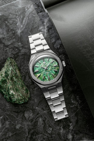 Nivada Grenchen F77 MK 2 Green Aventurine 68053A77