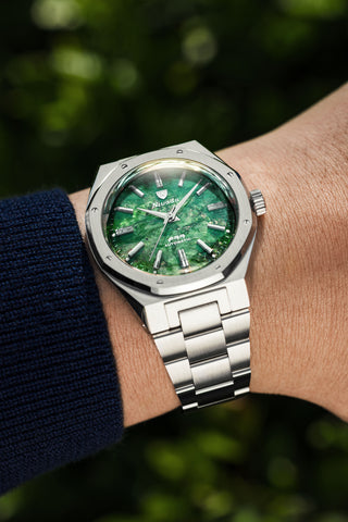 Nivada Grenchen F77 MK 2 Green Aventurine 68053A77