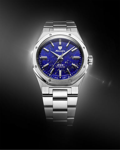 Nivada Grenchen F77 MK 2 Lapis Lazuli 68048A77