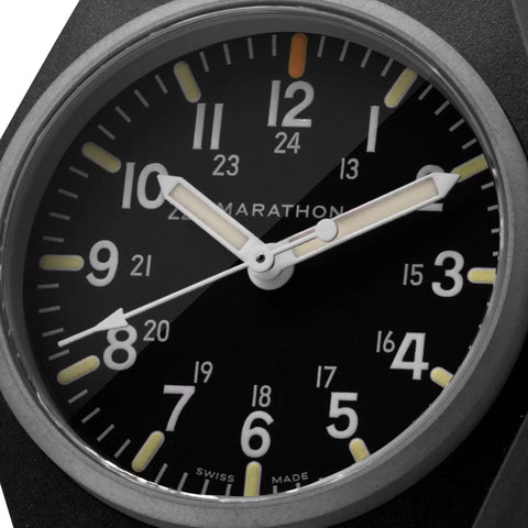 MARATHON 34mm Black General Purpose Quartz - MaraGlo - WW194009BK