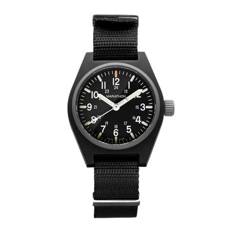 MARATHON 34mm Black General Purpose Quartz - MaraGlo - WW194009BK