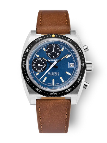 Nivada Grenchen Chronosport Blue 77003A