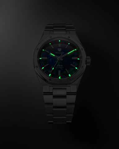 Nivada Grenchen F77 MKII AZURITE - 100 YEARS - 68056A77