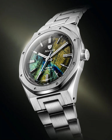 Nivada Grenchen F77 MKII LABRADORITE - 100 YEARS - 68054A77