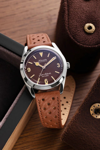 Nivada Grenchen Antarctic 3.6.9 Brown No Vintage Beige Lume 32041A