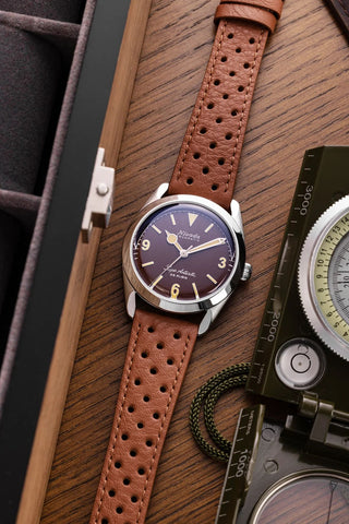 Nivada Grenchen Antarctic 3.6.9 Brown No Vintage Beige Lume 32041A