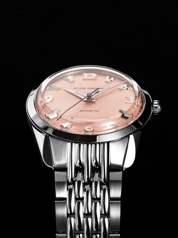 Nivada Grenchen Antarctic 35mm Salmon - No Date 35018M