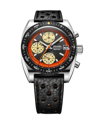 Nivada Grenchen Autochron Orange Mecaquartz 77004Q