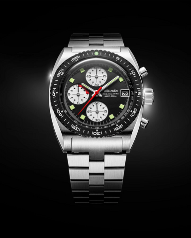 Nivada Grenchen Autochron Reverse Panda Mecaquartz 77007Q