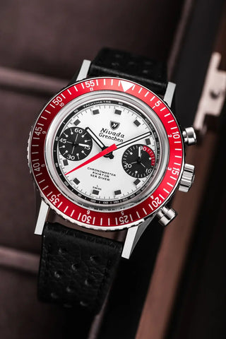 Nivada Grenchen Chronomaster Paul Newman Inter Bezel 86054M - Stahlboden