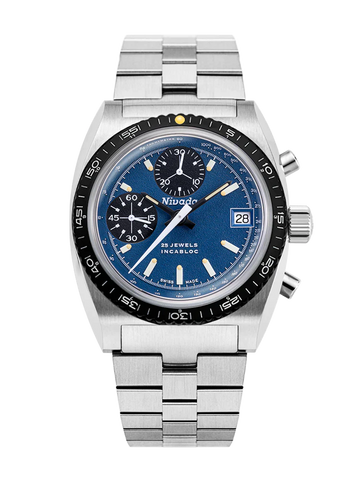 Nivada Grenchen Chronosport Blue 77003A