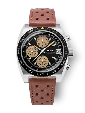 Nivada Grenchen Chronosport Mecaquartz Yellow 77001Q