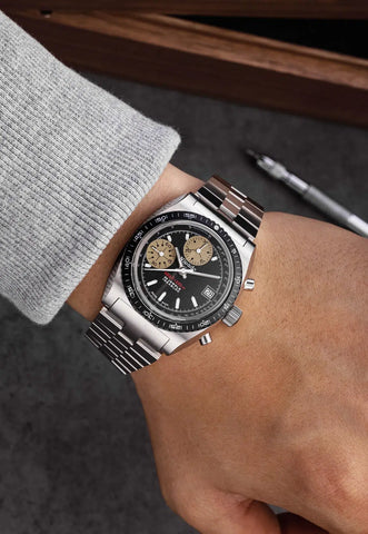 Nivada Grenchen Chronosport Yellow 77001A