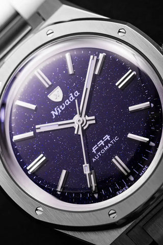 Nivada Grenchen F77 - Blue Aventurine 68010A77