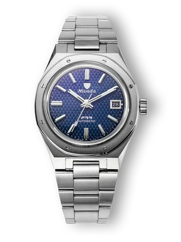 Nivada Grenchen F77 - Blue Date 69001A77