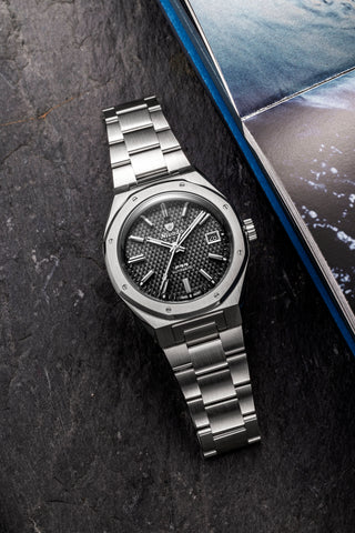 Nivada Grenchen F77 MK 2 Black Date 69011A77