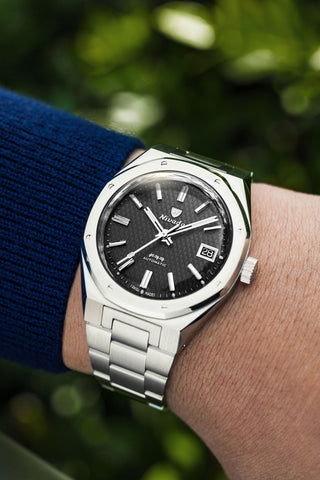 Nivada Grenchen F77 MK 2 Black Date 69011A77