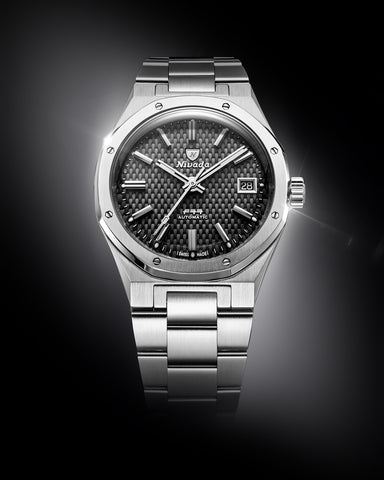 Nivada Grenchen F77 MK 2 Black Date 69011A77