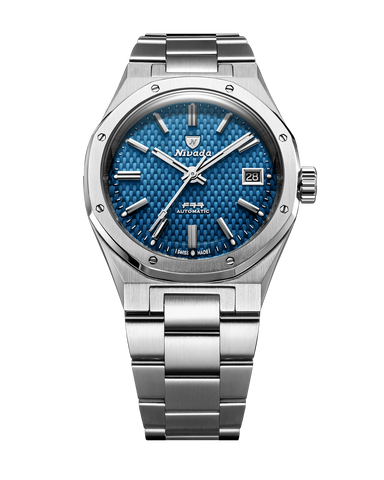 Nivada Grenchen F77 MK 2 Blue Date 69013A77