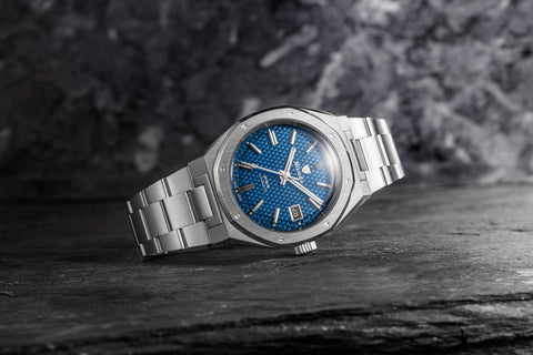 Nivada Grenchen F77 MK 2 Blue Date 69013A77