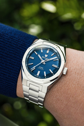 Nivada Grenchen F77 MK 2 Blue NoDate 68045A77