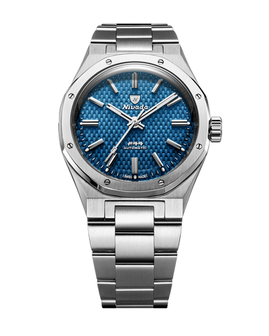 Nivada Grenchen F77 MK 2 Blue NoDate 68045A77