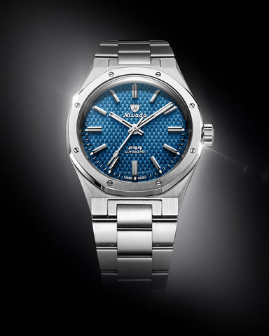 Nivada Grenchen F77 MK 2 Blue NoDate 68045A77