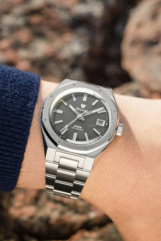 Nivada Grenchen F77 MK 2 Grey Date 69012A77