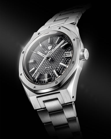 Nivada Grenchen F77 MK 2 Grey Date 69012A77