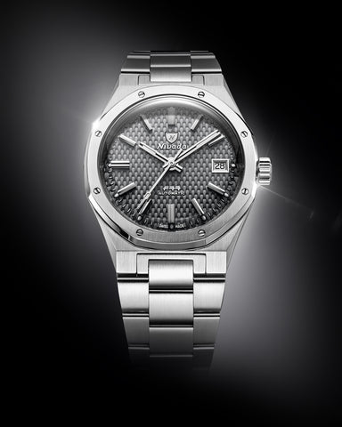 Nivada Grenchen F77 MK 2 Grey Date 69012A77