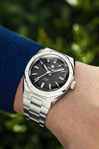 Nivada Grenchen F77 MK 2 Black NoDate 68043A77