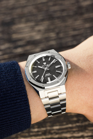 Nivada Grenchen F77 MK 2 Black NoDate 68043A77