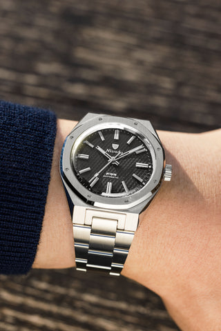 Nivada Grenchen F77 MK 2 Black NoDate 68043A77