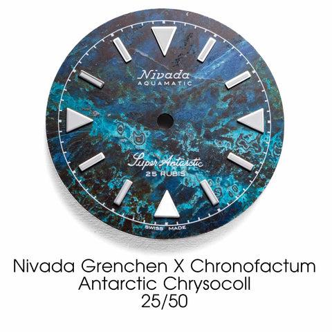Nivada Grenchen X Chronofactum Antarctic Chrysocoll