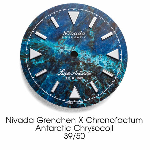 Nivada Grenchen X Chronofactum Antarctic Chrysocoll