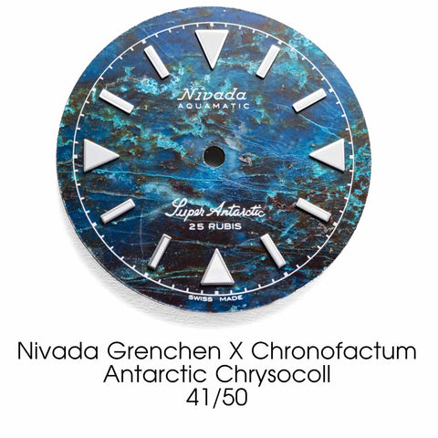 Nivada Grenchen X Chronofactum Antarctic Chrysocoll