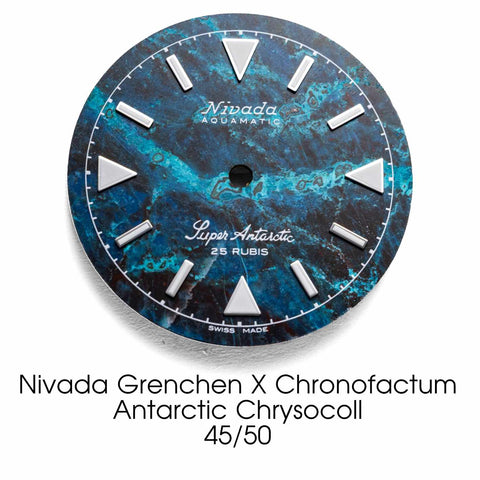 Nivada Grenchen X Chronofactum Antarctic Chrysocoll